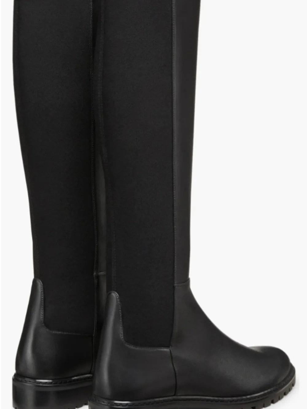 Classic Black Tall Leather Stuart Weitzman Knee Boot